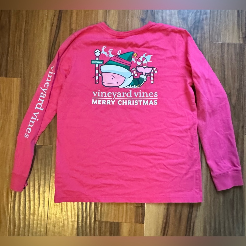 Vineyard Vines Kids' Christmas Long Sleeve Shirt
